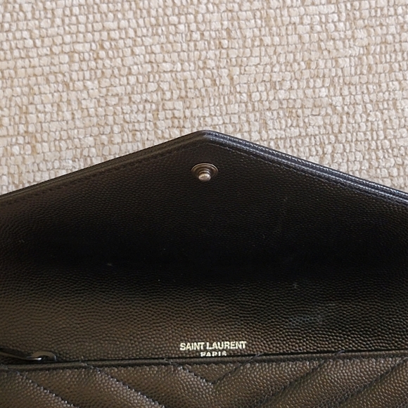 YSL Matelasse Quilted Leather Wallet - Picture 4 of 15